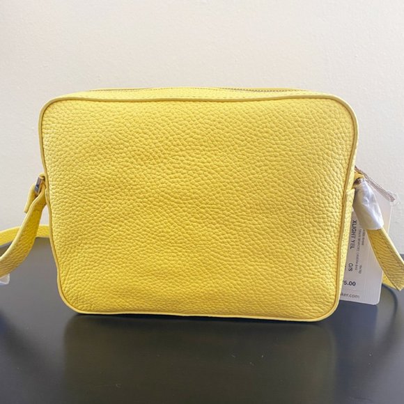 NWT Ted Baker Soft Leather Yellow Camera Bag. - Picture 3 of 6